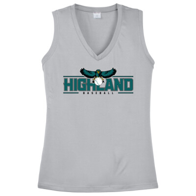 Ladies Sleeveless DriFit Performance V-Neck Tee Thumbnail