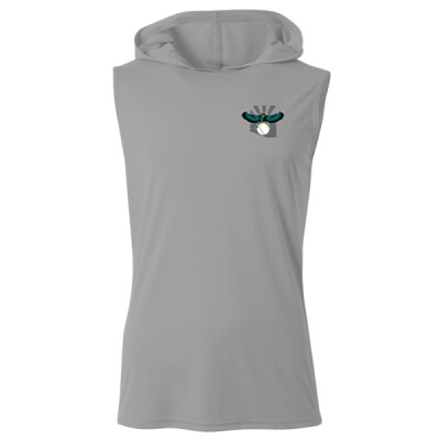 Adult A4 Unisex Sleeveless DriFit Hooded Tee - small logo Thumbnail