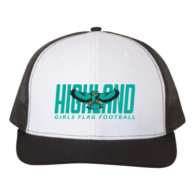 Richardson Mesh Back Trucker Cap - Teal Logo Thumbnail