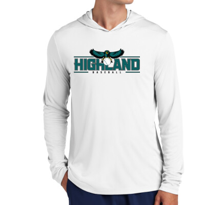 Adult Unisex Long Sleeve DriFit Performance Hooded Tee Thumbnail