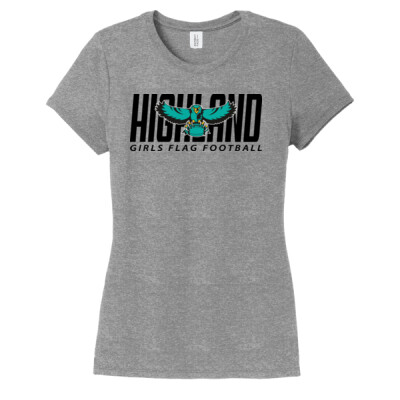 Ladies District Triblend Tee - Black Logo Thumbnail